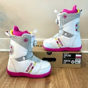EUC Burton Girls Zipline Boa Snowboard Boots; Sz 5K.